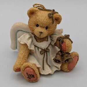 Cherished Teddies Angel W/ Bells Hanging Ornament (912980) 1993